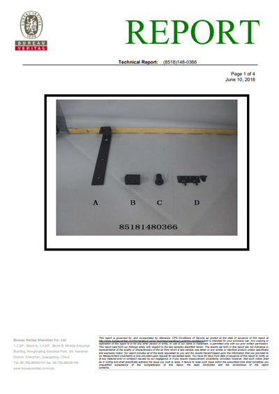 Surface Coating Lead content test report for Prop65